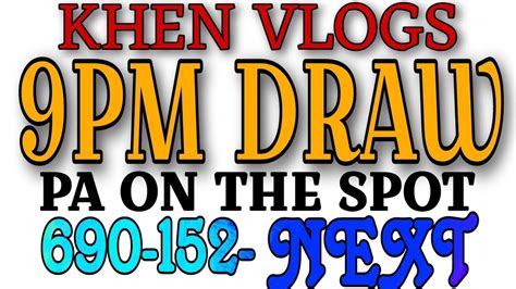 PA ON THE SPOT 9PM DRAW .